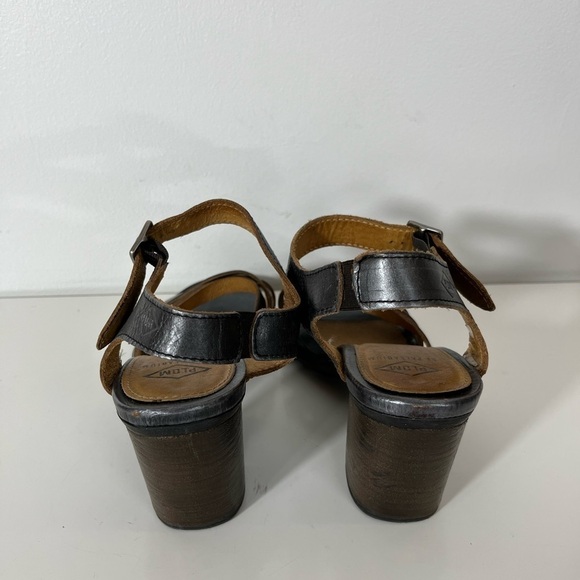PALLADIUM Strappy Block Heel Sandals Metallic Look Womens Size 5.5 US Eur 36 - Picture 5 of 9